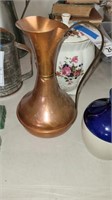 Copper peerage pitcher, made in England