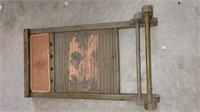 Antique washboard on Stand, 13" x 24"