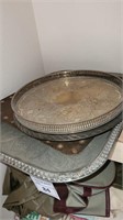 Lot of silver plate platters