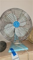 Vintage metal electric fan by Superior