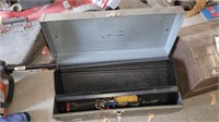 TNT vintage toolbox with contents