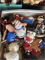 Lot of Christmas decorations, some vintage