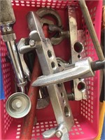 Lots of cutters and handtools