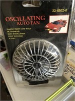 Oscillating auto fan