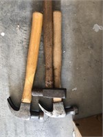 Lot of three hammers