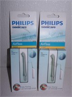 2 New Philips Sonic Care Air Floss