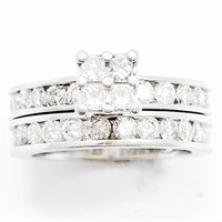 2.75+ Carat Diamond & 14k WG Bridal Set