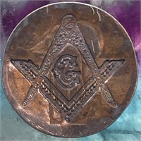 RARE Antique Masonic Silver Love Token