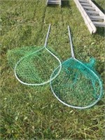 (2) Aluminum Fishing Nets