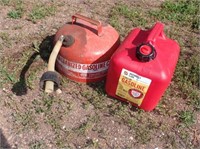 2 Gal. Poly Gas Can & 2 1/2 Gal. Metal Gas Can