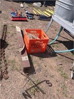 Poly Milk Crate w/Chain, Weather Vane