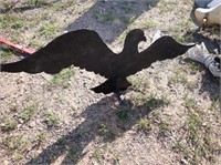 Black Metal Laser Cut Out Eagle