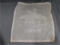 Fine linen handkerchief, drawnwork, London,