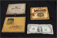 Vintage Metal Cigarette Boxes