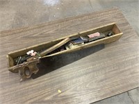 WOOD BOX WITH TOOLS