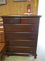 Mahogany chest of drawers 36"x20"x47"