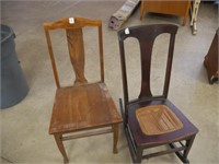 T- back rocker & chair