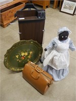 Maid, tray, bag & press