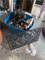 BIN OF MISC AND WROUGHT IRON
