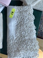 Hand crocheted Library table cover
