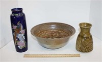 Ceramic Items (Bowl Has Chip)