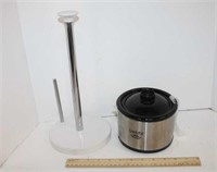 Small Crockpot & Paper Towel Holder