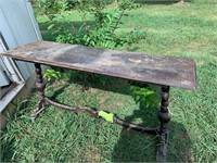ANTIQUE SOFA TABLE NEEDS SOME WORK AND ITS PRETTY