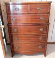 Drexel mahogany Mid Century 6 drawer chest of