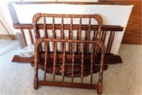 Wooden baby crib, unassembled