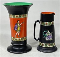 Royal Bayreuth Pair of Grecian Vases
