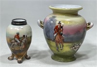 Royal Bayreuth Pair of Scenic Vases