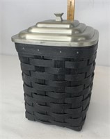 Black medium canister with apothecary lid