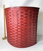 Bold red corner hamper with Protector and lid