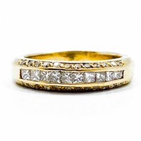 $2500 Diamond & 14k Gold Band Ring