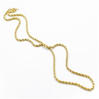 20" Rope Link 10k Yellow Gold Chain