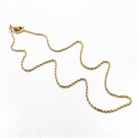 18" Rope Link 14k Yellow Gold Chain