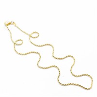 16" Rope Link 18k Yellow Gold Chain