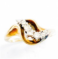 Diamond & 14k Yellow Gold Cocktail Ring