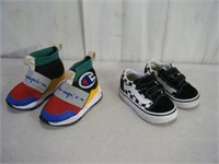 Pair VANS & Champion toddler shoes size 3.5C/4T