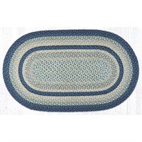 Oval Braided Area Rug - 27in x 45in - Oval