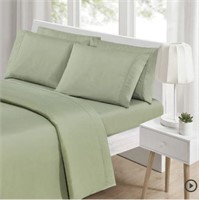 St. Clair 6-Piece Microfibre Sheet Set-Queen/Sage