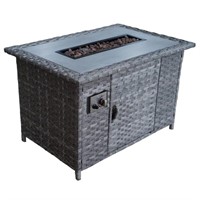 Grey Weinmann Casual Propane Fire Pit Table