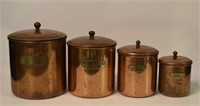 Copper Canister Set