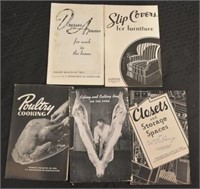 5 Vintage Household Pamphlets