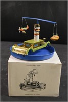 Mechanical Wind-up Tin Plane & Blimp