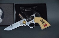 Robert E. Lee Pistol Style Lock Blade Knife Set