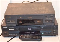 Toshiba DVD Player & Hitachi VCR Player