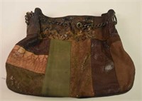 Pietro Alessandro Brown Patched NY Purse