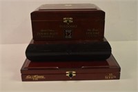 3 Wooden Tobacco Boxes