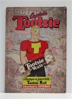 Captain Tootsie Roll Metal Sign
